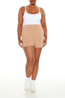 Plus High-Rise Biker Shorts