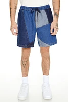 Reworked Patchwork Denim Shorts