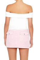 Foldover Off-the-Shoulder Top