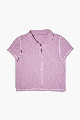 Girls Button-Front Shirt (Kids)