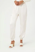 Satin High-Rise Joggers