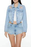 Rhinestone Star Trucker Jacket