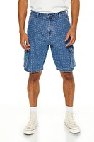 Denim Bermuda Cargo Shorts