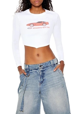 Corvette Graphic Cropped Tee