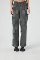 Patchwork Wide-Leg Pants