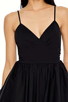 Plunging V-Neck Cami Mini Dress