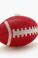 Rhinestone Football Crossbody Bag