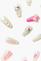 Hello Kitty Glitter Press-On Nails