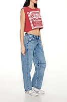 Mid-Rise Baggy Barrel Jeans