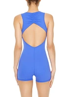 Active Ruched Cutout Romper