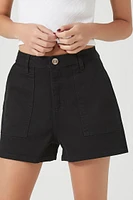 Twill High-Rise Shorts