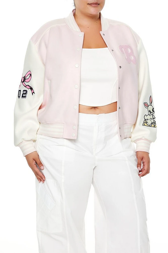 Plus Bunny Bomber Jacket