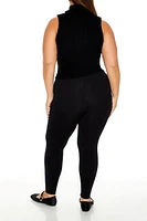 Plus Cotton-Blend Leggings