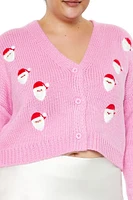 Plus Santa Cardigan Sweater