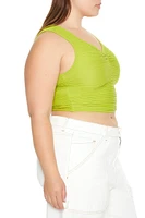 Plus Cropped Seamless Tank Top