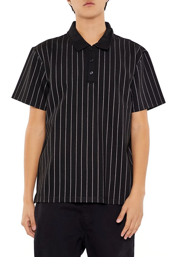 Pinstriped Polo Shirt