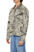 Camo Print Trucker Jacket