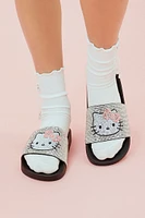 Hello Kitty Rhinestone Slide Sandals