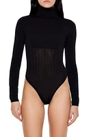 Sweater-Knit Turtleneck Bodysuit