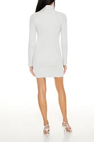 Turtleneck Mini Sweater Dress