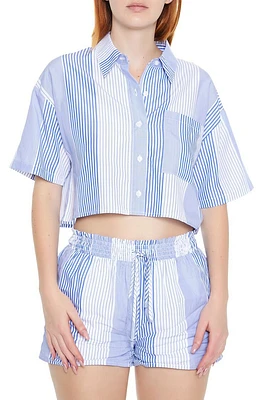 Striped Colorblock Boxy Shirt