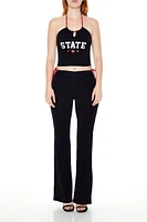 Cutout Side-Tie State Pants