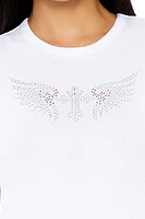 Rhinestone Cross Baby Tee