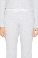 Lace-Trim Flare Leggings