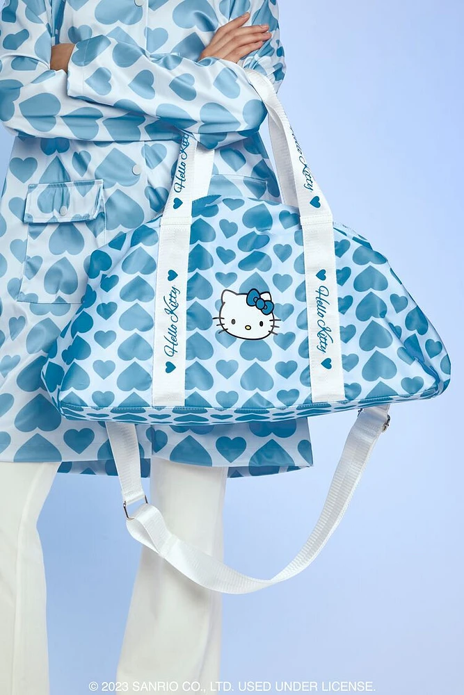 Hello Kitty Heart Print Duffle Bag