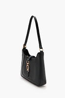 O-Ring Faux Leather Shoulder Bag