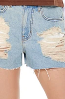Retro High-Rise Denim Shorts