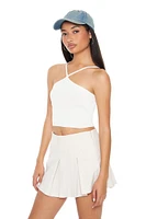 Sweater-Knit Cropped Cami