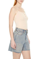 Cotton-Blend Henley Cami