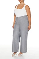Plus Pinstriped Trouser Pants