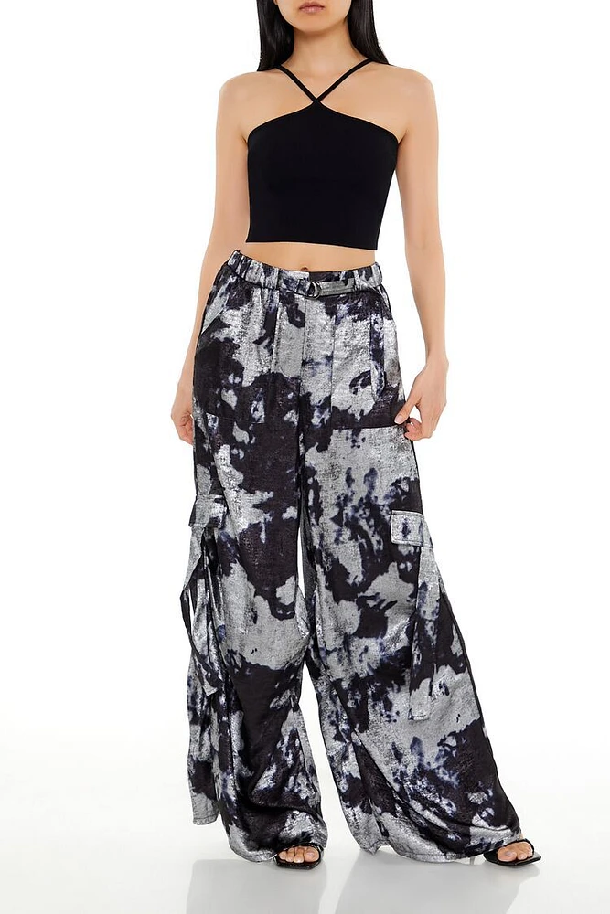 Satin Cloud Wash Palazzo Pants