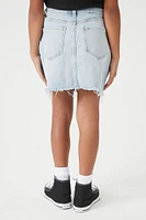 Girls Distressed Denim Skirt (Kids)