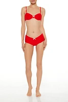 Heart Terry Shortie Bikini Bottoms