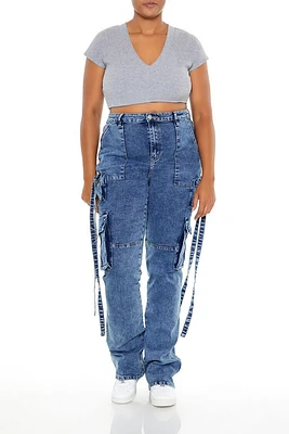 Plus Utility Cargo Jeans