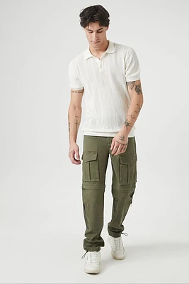 Twill Drawstring Cargo Joggers