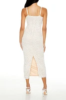 Lace Bodycon Bustier Midi Dress