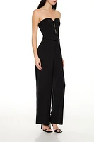 Strapless Bow Jumpsuit