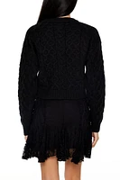 Cable & Honeycomb Knit Sweater