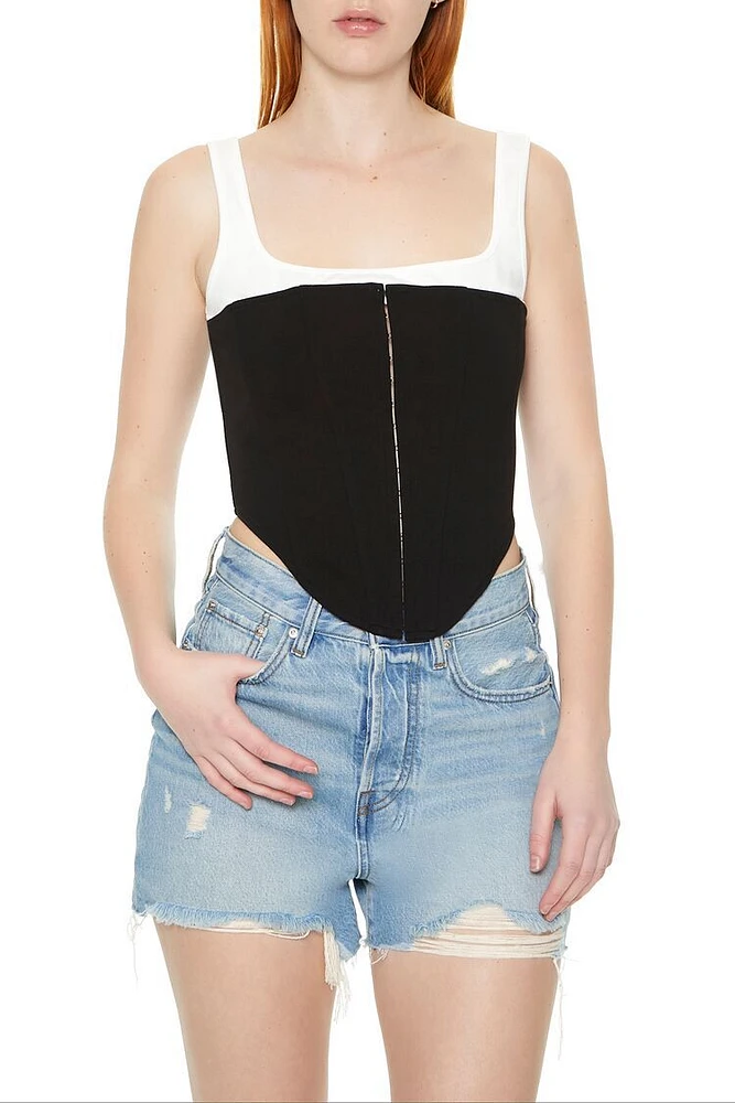 Lace-Up Corset Combo Top