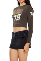 Motorcycle Speedway Cropped Tee