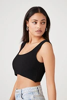 Sweater-Knit Cropped Tank Top