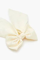 Satin Bow Hair Barrette