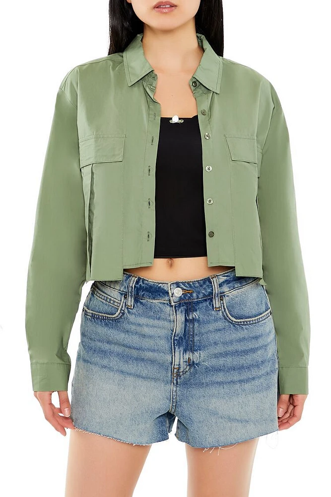 Cropped Asymmetrical Shirt