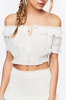 Off-the-Shoulder Top & Mini Skirt Set