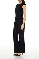 Drawstring High-Rise Pants