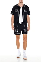 1984 Patch Drawstring Shorts